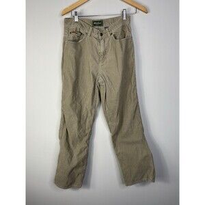 VTG Eddie Bauer Beige Corduroy Pants Men Size 28X28.5 Minimalist Outdoors